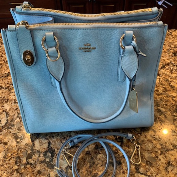 periwinkle coach purse